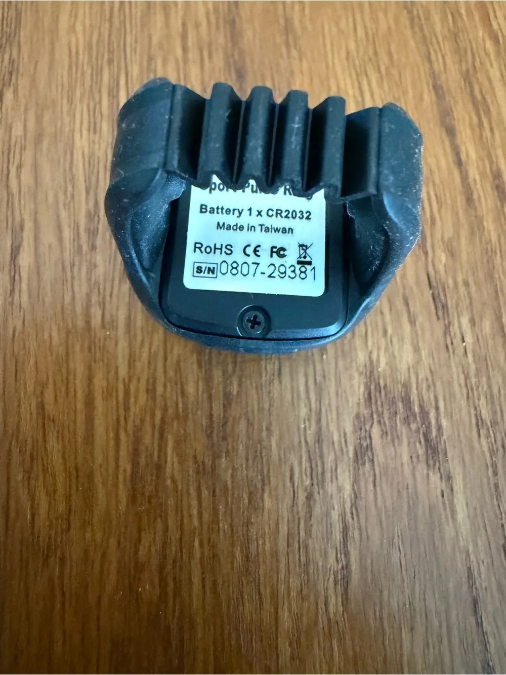 Brookstone Heart Rate Ring - Black - Wearable Heart Rate Monitor